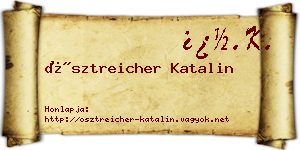 Ösztreicher Katalin névjegykártya